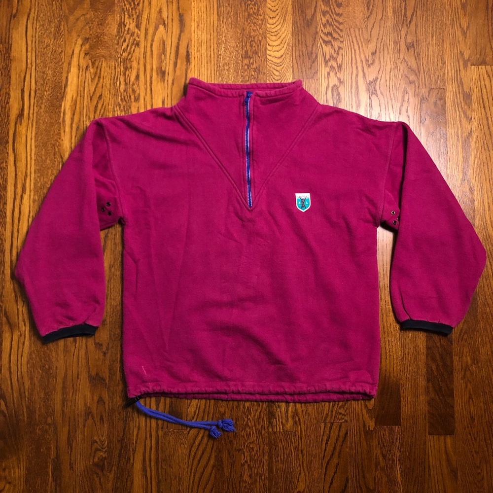 Vtg Chaps Ralph Lauren Pink Ski  Pullover Jacket